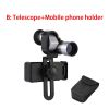 8x20 HD Night Vision Mini Pocket Zoom Monocular Outdoor Telescope for Hunting Camping Mountaineering Hike - B