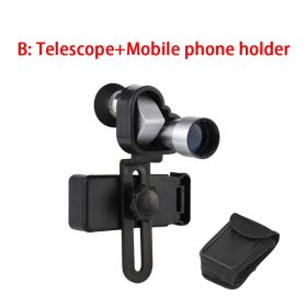 8x20 HD Night Vision Mini Pocket Zoom Monocular Outdoor Telescope for Hunting Camping Mountaineering Hike - B