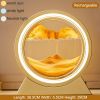 3D Hourglass LED Lamp 360¬∞ Moving Sand Art Table Lamp Sandscapes Quicksand Night Light Living Room Accessories Home Decor Gifts - Gold-Orang 29CM - C