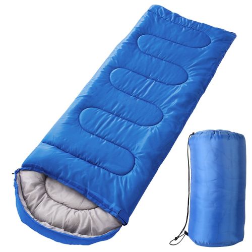 Camping Sleeping Bags for Adults Teens Moisture-Proof Hiking Sleep Bag with Carry Bag for Spring Autumn Winter Seasons - Royal Blue Camping Sleeping Bags for Adults Teens Moisture-Proof Hiking Sleep Bag with Carry Bag for Spring Autumn Winter Seasons - Royal Blue