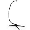 Solid Steel C Hammock Frame Stand - Black