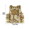 Camo Military Tactical Vest Plate Carrier Holster Molle Assault Combat Gear - as picture