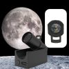 Earth Moon Projection Lamp Star Projector Planet Projector Background Atmosphere Led Night Light for Kids Bedroom Wall Decor - Blue