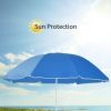Portable Folding Picnic Double Chair With Umbrella - turquoise