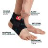 One Piece Men Women Compression Ankle Support Breathable Ankle Brace Wrap Stabilizer for Running Basketball Volleyball Sports - A