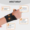 Unisex sports wristband joint cover fitness basketball tactical crawling equipment pressurized open black protective gear - A
