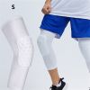 Basketball Knee Pads Protector Compression Sleeve Honeycomb Foam Brace Anti-collision Kneepad Fitness Gear Volleyball Support - White - S