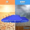 Portable Folding Picnic Double Chair With Umbrella - blue