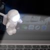 Portable USB Powered Night Light White Astronaut Shape Reading Desk Lamp DC 5V LED Light For Computer Laptop PC Lighting Space - white