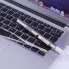Energy-saving Portable Professional Medical Handy Pen Light USB Rechargeable Mini Flashlight LED Torch with Stainless Steel Clip - white light