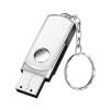 Rotatable Metal USB 2.0 Flash Drives 64GB Free Key Chain Pen Drive Silver Memory Stick Waterproof Storage Devices For Laptop - 64GB - Silver