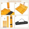 Folding Outdoor Camping Table W/Carrying Bag - Natural - Camping Table