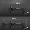 Car Phone Holder Long Rod Telescopic Car Dashboard Suction Cup Type - 2pcs Black
