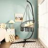 Solid Steel C Hammock Frame Stand - Black