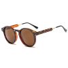 2022 Retro Round Sunglasses Women Men Brand Design Transparent Female Sun Glasses Men Oculos De Sol Feminino Lunette Soleil - black - As Picture