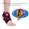 One Piece Men Women Compression Ankle Support Breathable Ankle Brace Wrap Stabilizer for Running Basketball Volleyball Sports - A
