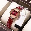 Ladies Fashion Casual Quartz Watch Women's Business Leather Hand Watch - Black