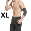 1 Piece Elbow Support Elastic Gym Fitness Nylon Protective Pad Absorb Sweat Sports Safety Basketball Arm Sleeve Elbow Brace - 1 PIECE BLACK - XL