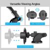 Car Phone Holder Long Rod Telescopic Car Dashboard Suction Cup Type - 2pcs Black