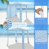 Foldable Easy-Assembly Sun-Shade Shelter Beach Canopy - Style B - 6.6' x 6.6'