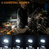 1Pack LED Working Light High Lumen Rechargeable Floodlight Portable Foldable Camping Light With 360¬∞ Rotation Stand - Red