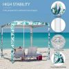 Foldable Easy-Assembly Sun-Shade Shelter Beach Canopy - Style A - 8' x 8'